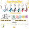 35Pcs Butterfly & Flower DIY Knitting Tool Sets HJEW-NB00055-2