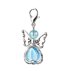 7Pcs 7 Colors Angel Acrylic Pendant Decorations X1-HJEW-JM01736-02-4