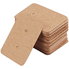 300Pcs Paper Jewelry Earring Display Cards with Hanging Hole CDIS-SP0001-05B-1