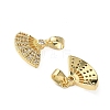 Brass Micro Pave Cubic Zirconia Pendants KK-I371-37G-01-2