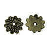 Tibetan Style Alloy Bead Caps TIBEP-R304-110AB-FF-1