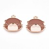 Alloy Enamel Pendants ENAM-T022-02A-02-1