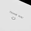 Smiling Face Paper Earrings Necklace Display Cards FIND-T072-01D-3