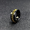 304 Stainless Steel Rotatable Chain Finger Rings for Men FS-WG60CA3-52-1