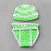 Crochet Baby Beanie Costume AJEW-R030-65-1