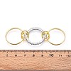 Brass Micro Pave Cubic Zirconia Finger Rings RJEW-D325-01PG-09-6