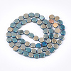 Frosted Electroplate Glass Beads Strands EGLA-S188-01A-02-2