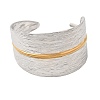 Two Tone 304 Stainless Steel Cuff Bangles SA-CBA90C5-02A-PG-4