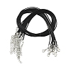 Waxed Cotton Cord Necklace Making MAK-YW0001-25A-1
