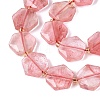 Cherry Quartz Glass Beads Strands G-N368-01A-21-4