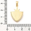 Brass Micro Pave Cubic Zirconia Pendants KK-S049-14G-02-3