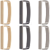 6Pcs 3 Colors Alloy Loop Keepers FIND-GF0009-14-7