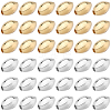 40Pcs 2 Colors Brass Beads KK-BBC0015-12-1
