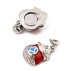 Brass Enamel Magnetic Clasps KK-C066-25P-2