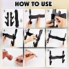 2-Tier MDF Board Wall Mounted Sword Display Rack ODIS-WH0043-256A-4