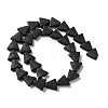 Triangle Dyed Natural Lava Rock Beads Strands G-O126-04A-10-2