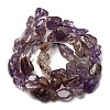 Natural Purple Phantom Quartz Purple Lodolite Quartz Beads Strands G-I390-A01-3