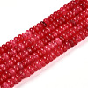 Dyed Natural White Jade Beads Strands X-G-T139-57A-09-4