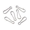 Non-Tarnish 304 Stainless Steel Push Gate Snap Keychain Clasp Findings STAS-G291-05P-01-3
