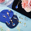 20Pcs 2 Colors AB Color Plated Electroplate Glass Pendants PALLOY-TA00331-9