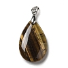 Natural Tiger Eye Pendants G-H286-04P-03-2