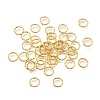 Brass Soldered Closed Rings KK-B147-05B-G-1