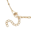 Natural Pearl Rice & 304 Stainless Steel Satellite Chain Paperclip Chain Necklaces for Women NJEW-JN05823-02-5