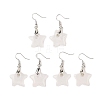 Natutal Quartz Crystal Dangle Earrings EJEW-F343-C06-1