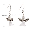 Lovely Wedding Dress Angel Dangle Earrings X-EJEW-JE00521-09-2