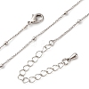 Brass Satellite Chain Necklaces MAK-L045-08P-4