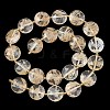 Coffee Watermelon Stone Glass Beads Strands G-A292-A04-01-4