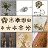 200Pcs 10 Styles Iron Bead Caps IFIN-YW0004-04-6
