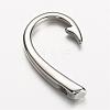 Tarnish Resistant 304 Stainless Steel Hook Clasps STAS-D166-90P-2