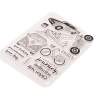 Transparent Clear Silicone Stamp/Seal SCRA-PW0009-06-2