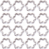 200Pcs CCB Plastic Beads Frames CCB-SC0001-21-1