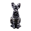 Natural Zebra Jasper  Carved Egyptian Cat Figurines Statues for Home Office Desktop Decoration PW-WG23706-02-1