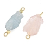 Raw Rough Natural Morganite Connector Charm PALLOY-JF06041-2