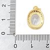 Brass Micro Pave Cubic Zirconia Pendants KK-K298-40G-3