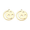 Ion Plating(IP) 201 Stainless Steel Pendants STAS-T063-184G-2