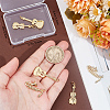 Beebeecraft 6Pcs 3 Style Brass Pendants KK-BBC0012-93-3