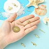 9Pcs 9 Styles Brass Pendants KK-CJ0004-41-4
