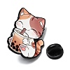 Cat Drinking Bubble Tea Enamel Pins JEWB-I055-05EB-05-3