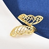 Brass Adjustable Cuff Rings RJEW-C139-16A-G-3