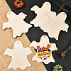 Halloween Theme Unfinished Wood Pendant Decorations HJEW-WH20003-47B-5