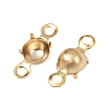 Brass Rhinestone Claw Connector Charms KK-P310-22B-G-2