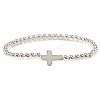 Brass & 304 Stainless Steel Beads Stretch Bracelets Set LS-EI7625-4-1