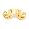 Brass Cubic Zirconia Stud Earrings for Women EJEW-U015-12G-2