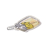 Transparent Printed Acrylic Pendants LS-TACR-G042-01D-3