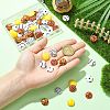 60Pcs 6 Styles Sport Opaque Resin Cabochons RESI-CJ0004-95-4