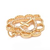 Rack Plating Brass Micro Pave Clear Cubic Zirconia Pendants KK-M229-15G-3